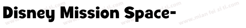 Disney Mission Space字体转换